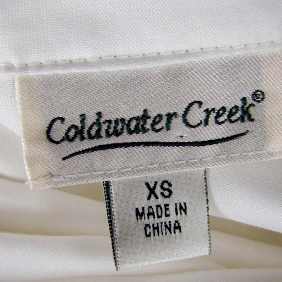 Coldwater Creek Stretch Cotton Shaped Shirt 36" - Picture 6 of 7